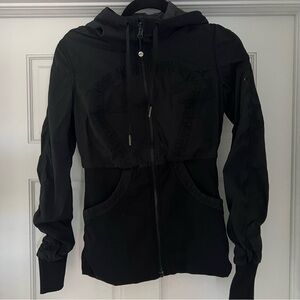 Women’s Black Reversible Zip Up Lululemon Size 8